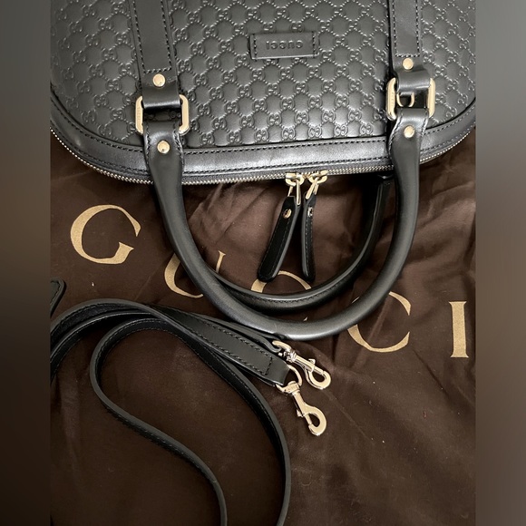 Medium Microguccissima Dome Convertible Handle Bag - Picture 4 of 7